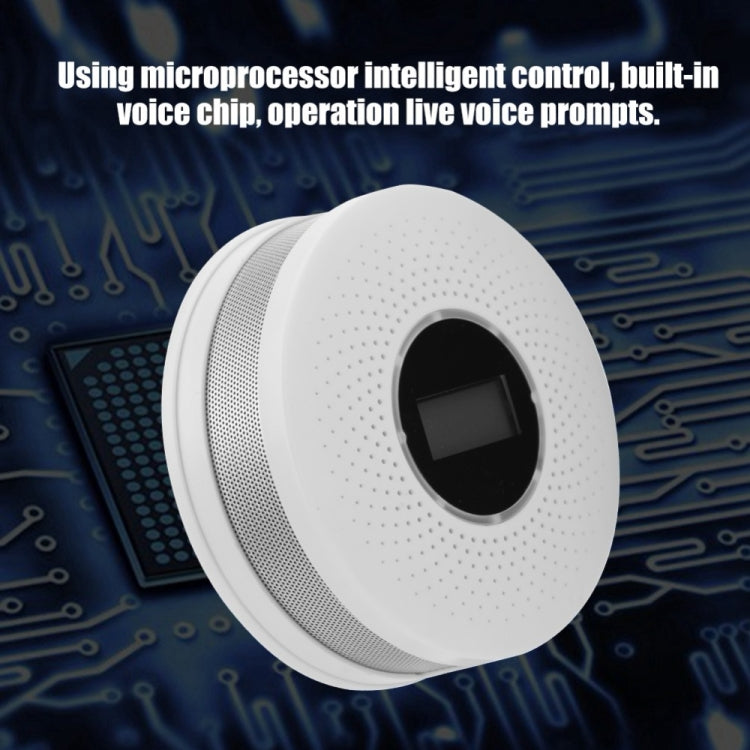JKD-512COM CO Smoke Detector Live Voice Alarm Carbon Monoxide Leakage Sensor with LCD Display JKD-512COM CO Smoke Detector Live Voice Alarm Carbon Monoxide Leakage Sensor with LCD Display